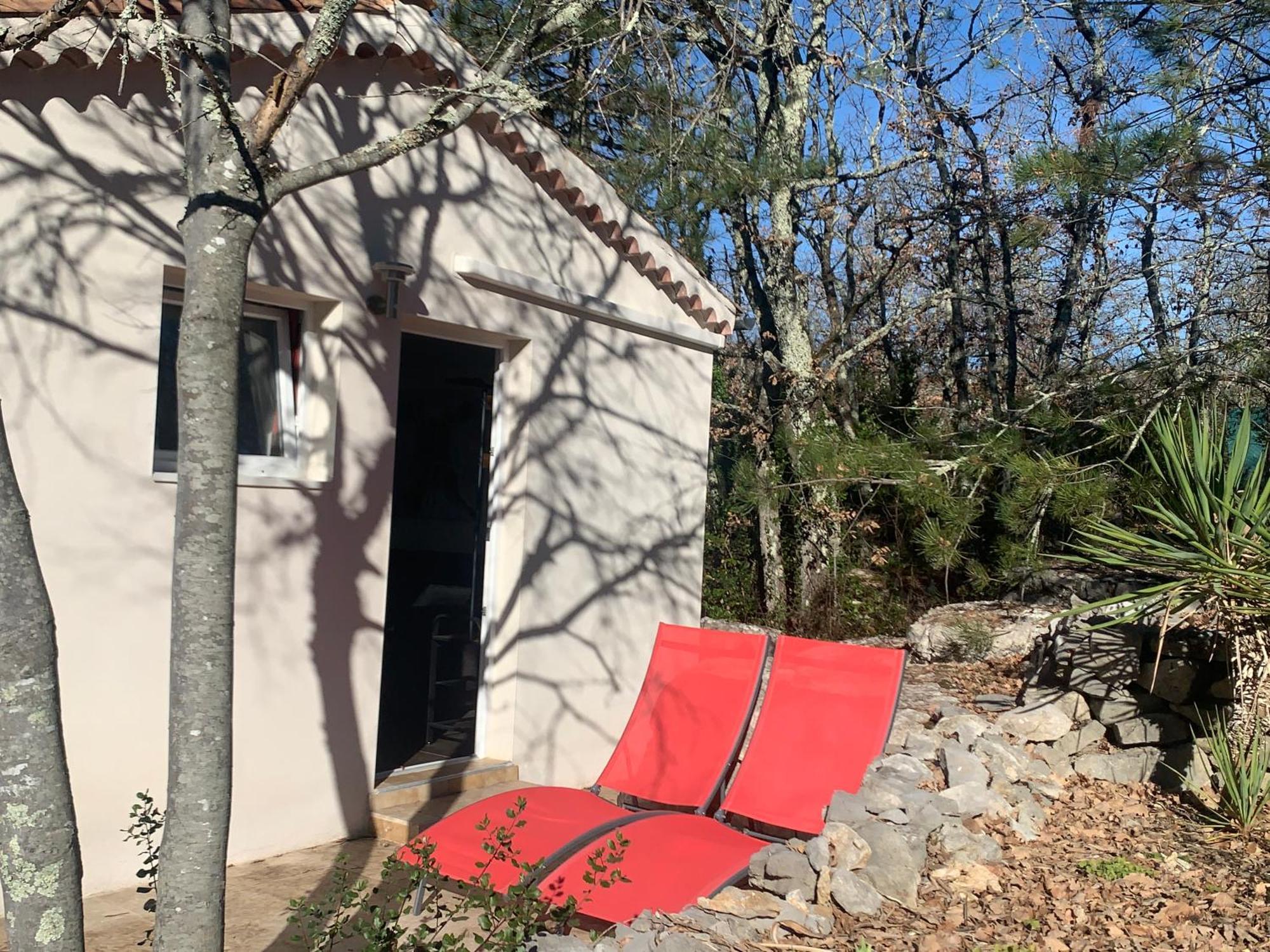 Le Mazet, Studio Avec Terrasse Et Acces Piscine Saint Alban Auriolles Exteriör bild