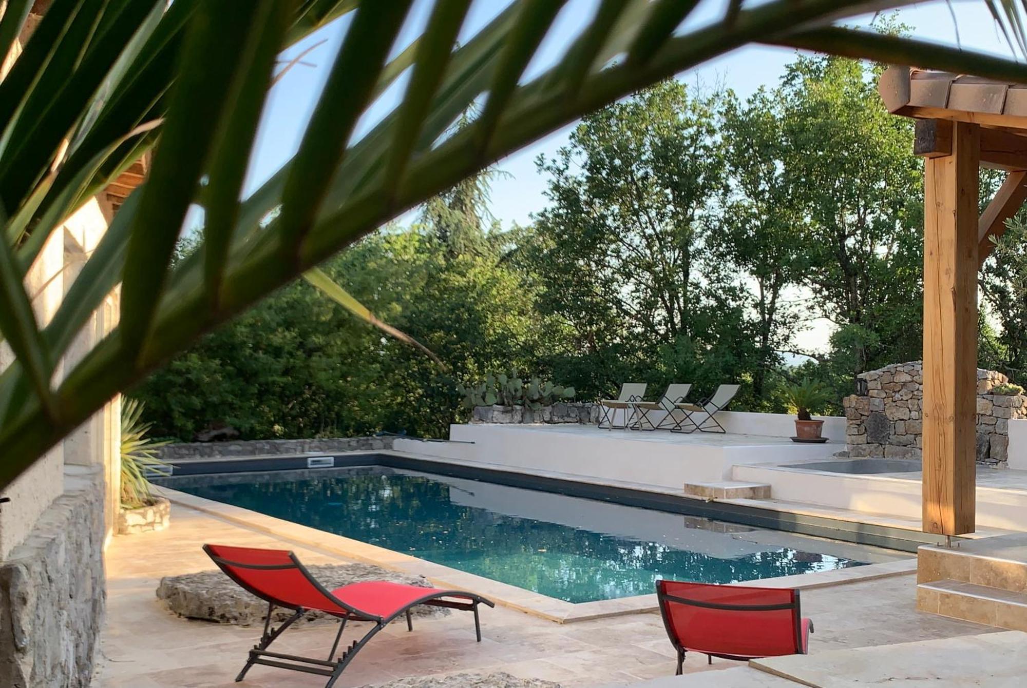 Le Mazet, Studio Avec Terrasse Et Acces Piscine Saint Alban Auriolles Exteriör bild